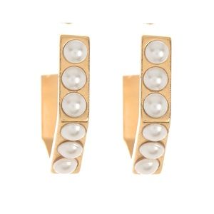 ALEX AND ANI SWAROVSKI PEARL HONEYCOMB EARRINGS